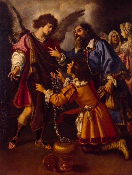 Tobias's Farewell to the Angel by Jacopo Bilivert - Hand-Painted Oil Painting Reproduction
