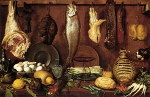 Kitchen Still-Life by Jacopo Da Empoli Oil Painting