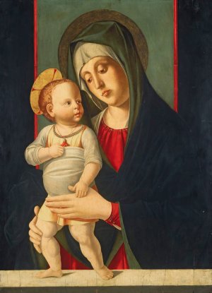 Madonna And Child by Jacopo Da Valenza Oil Painting