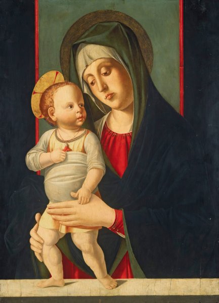 Madonna And Child by Jacopo Da Valenza - Hand-Painted Oil Painting Reproduction