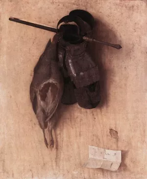 Still-Life with Partridge and Iron Gloves Oil painting by Jacopo De'Barbari
