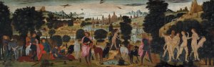Diana and Actaeon by Jacopo Del Sellaio Oil Painting
