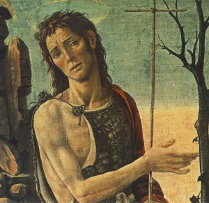 St John the Baptist Detail by Jacopo Del Sellaio Oil Painting