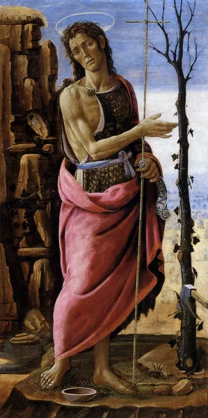 St John the Baptist by Jacopo Del Sellaio Oil Painting