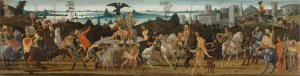Tarquinius Priscus Entering Rome by Jacopo Del Sellaio Oil Painting