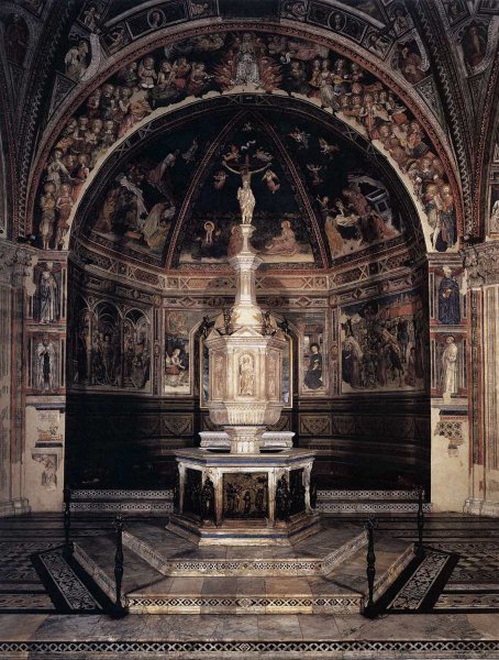 Main Product Photo of Baptismal Font Painting by Jacopo Della Quercia