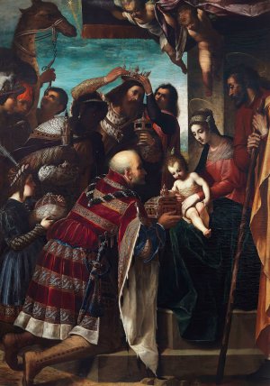 Adoration of the Magi by Jacopo Ligozzi Oil Painting