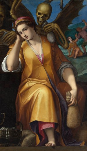 Allegory of Avarice by Jacopo Ligozzi Oil Painting