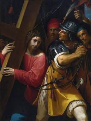 Christ Carrying The Cross by Jacopo Ligozzi Oil Painting