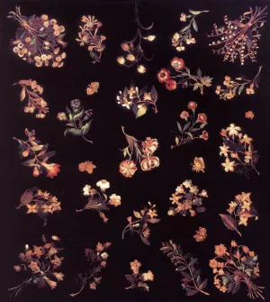 Model for a Pietre Dure Table Top by Jacopo Ligozzi - Oil Painting Reproduction