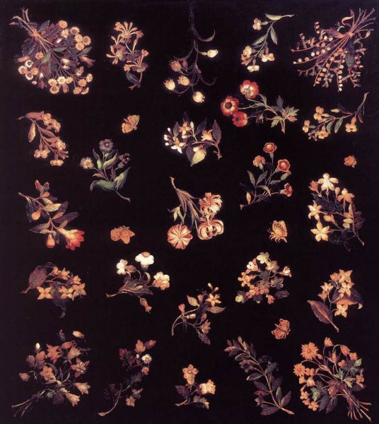 Model for a Pietre Dure Table Top by Jacopo Ligozzi - Hand-Painted Oil Painting Reproduction