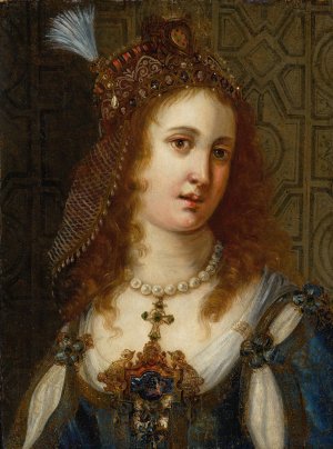 Portrait Of Virginia de'Medici by Jacopo Ligozzi Oil Painting