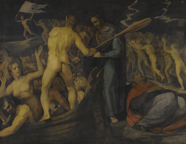 Scene From The Divine Comedy 2 by Jacopo Ligozzi - Hand-Painted Oil Painting Reproduction