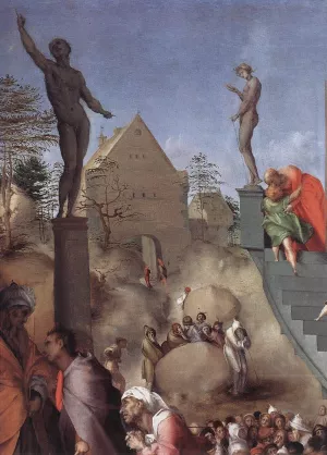 Joseph in Egypt Detail painting by Jacopo Pontormo