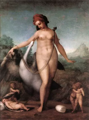 Leda and the Swan by Jacopo Pontormo Oil Painting
