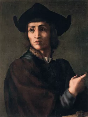 Portrait of an Engraver of Semi-Precious Stones by Jacopo Pontormo Oil Painting