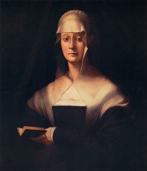 Portrait of Maria Salviati by Jacopo Pontormo - Hand-Painted Oil Painting Reproduction