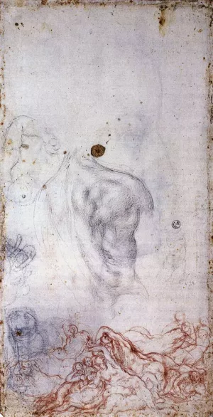 Study for the Deluge painting by Jacopo Pontormo