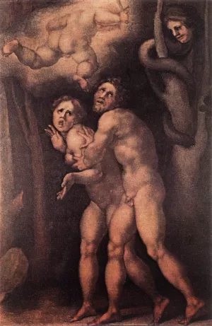 The Expulsion from Earthly Paradise by Jacopo Pontormo Oil Painting