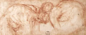 Two Nudes Compared painting by Jacopo Pontormo