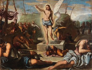 The Resurrection of Christ by Jacopo Tintoretto (Follower) Oil Painting