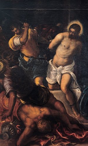 Crowning With Thorns by Jacopo Tintoretto Oil Painting