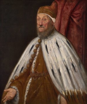 Doge Pietro Loredano by Jacopo Tintoretto Oil Painting