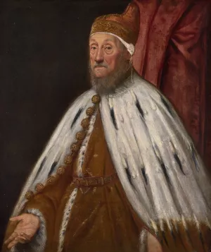 Doge Pietro Loredano by Jacopo Tintoretto Oil Painting