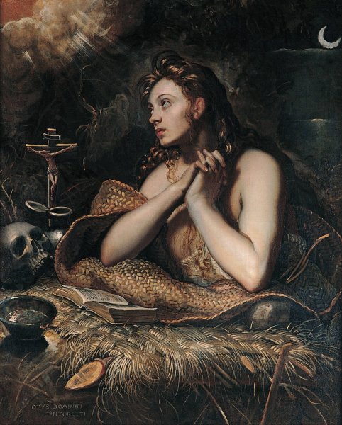Main Product Photo of Penitent Magdalene  Painting by Jacopo Tintoretto