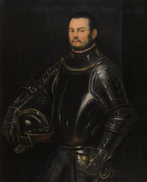 Portrait Of A Young Bearded Man by Jacopo Tintoretto Oil Painting
