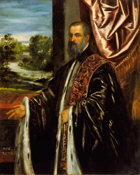 Main Product Photo of Portrait of Marino Grimani  Painting by Jacopo Tintoretto