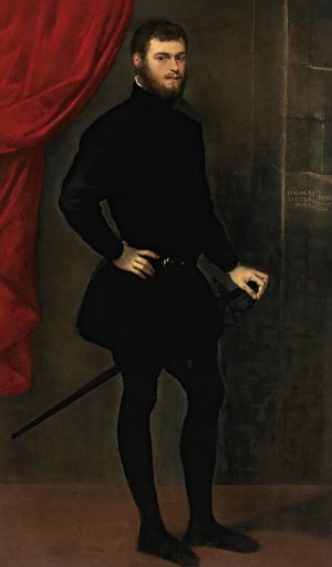 Portrait of Nicolò Doria by Jacopo Tintoretto Oil Painting