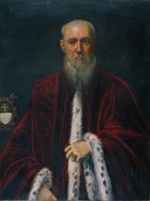 Portrait of the Procurator Alessandro Gritti by Jacopo Tintoretto Oil Painting