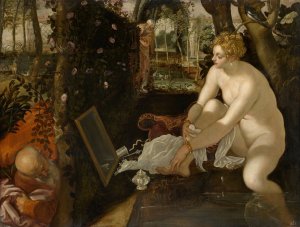 Susanna And The Elders by Jacopo Tintoretto Oil Painting
