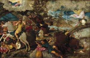 The Conversion of Saint Paul by Jacopo Tintoretto Oil Painting