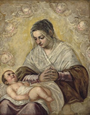 The Madonna of the Stars by Jacopo Tintoretto Oil Painting