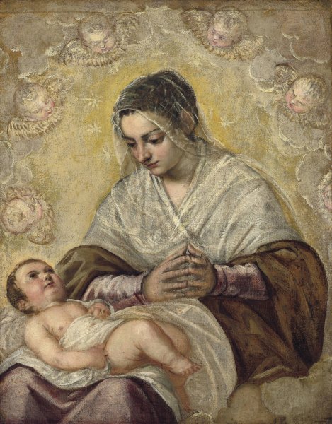 Main Product Photo of The Madonna of the Stars  Painting by Jacopo Tintoretto