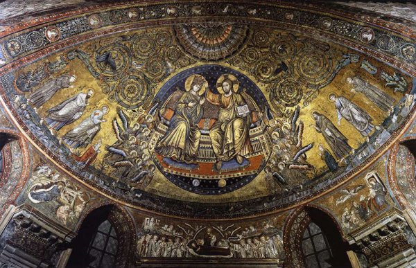 Main Product Photo of Christ Crowning the Virgin Painting by Jacopo Torriti
