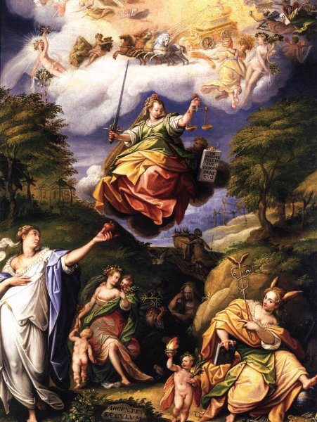 Main Product Photo of Age of Silver Painting by Jacopo Zucchi