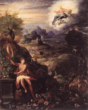 Allegory of the Creation by Jacopo Zucchi - Oil Painting Reproduction