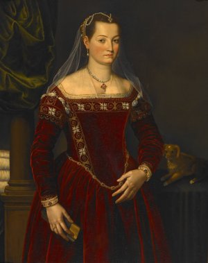 Portrait of a Lady by Jacopo Zucchi Oil Painting