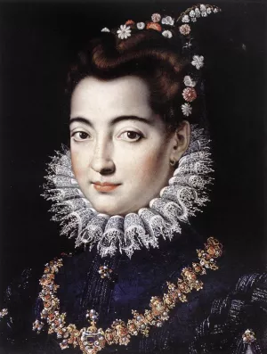 Portrait of a Lady by Jacopo Zucchi Oil Painting