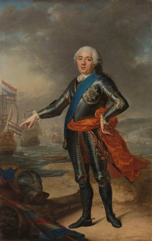 Portrait of William IV by Jacques-Andre-Joseph Aved Oil Painting