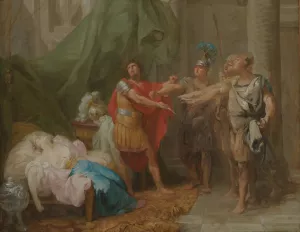 The Oath of Brutus by Jacques-Antoine Beaufort Oil Painting