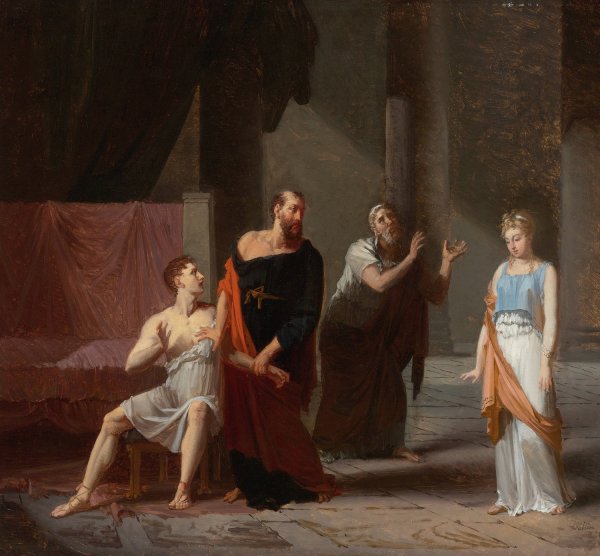 Main Product Photo of Antiochus And Stratonice Painting by Jacques Antoine Vallin