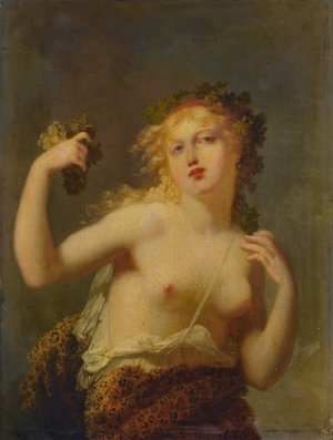 Erigone by Jacques Antoine Vallin Oil Painting