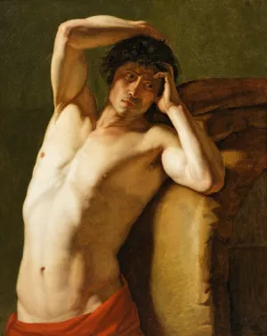 Figures D'hommes Oil painting by Jacques Augustin Pajou