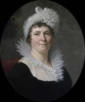 Portrait de Madame Gohier Oil painting by Jacques Augustin Pajou
