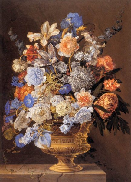 Bouquet of Flowers by Jacques Bailly II - Hand-Painted Oil Painting Reproduction