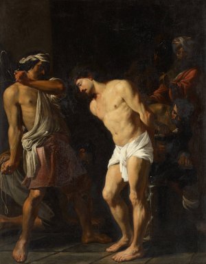 Flagellation of Christ by Jacques Blanchard Oil Painting
